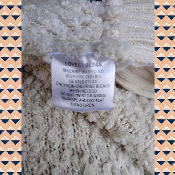 LOVE BY DESIGN oatmeal cardigan - Picture 5 of 5